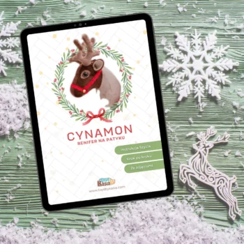 Cynamon, Instrukcja Szycia Renifera PDF, Toys By Kasia - mockup produktu