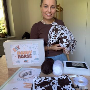 Zestaw DIY do uszycia Hobby Horse Teksas z materiałami i instrukcją krok po kroku